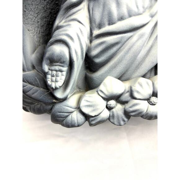 Vintage Sacred Heart Mary Chalkware By Creative Arts Inc USA 1960s Religious - Picture 11 of 16